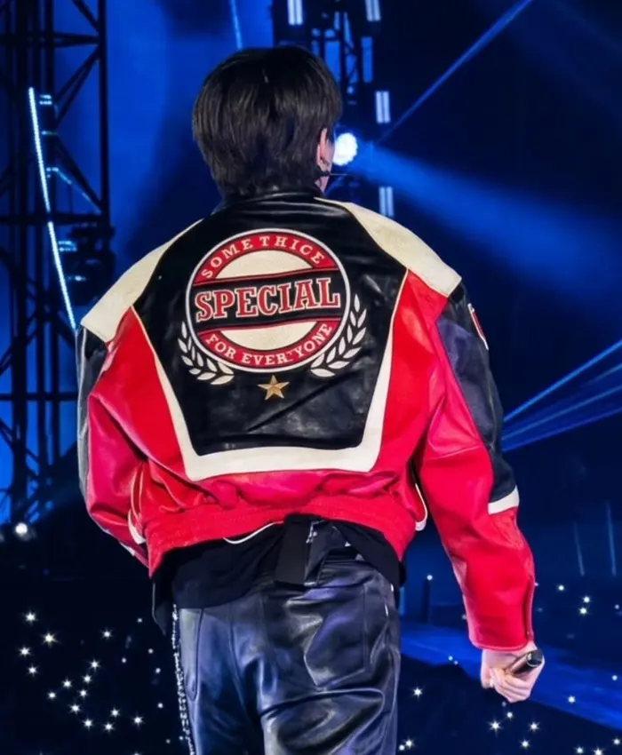 Shop JungKook Arirang World Tour Santiago Martine Leather Jacket