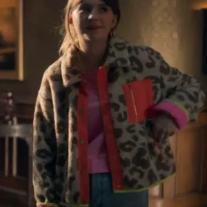 Get Locke &amp Key S02 Emilia Jones Leopard Print Jacket