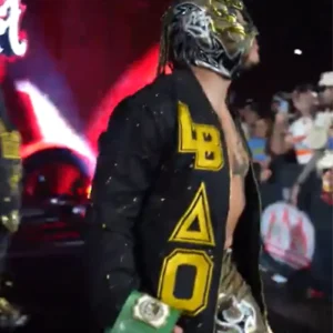 Shop Lucha Bros Black Bomber Jacket