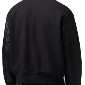 Shop Nike Men’s Jordan Flight Black Varsity Jacket