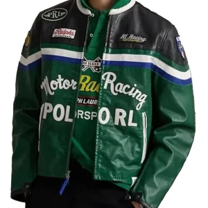 Shop Polo Ralph Lauren Green Racing Jacket