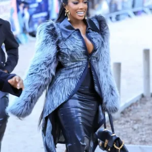 Shop Porsha Williams Schiaparelli SS27 Paris Fur Jacket