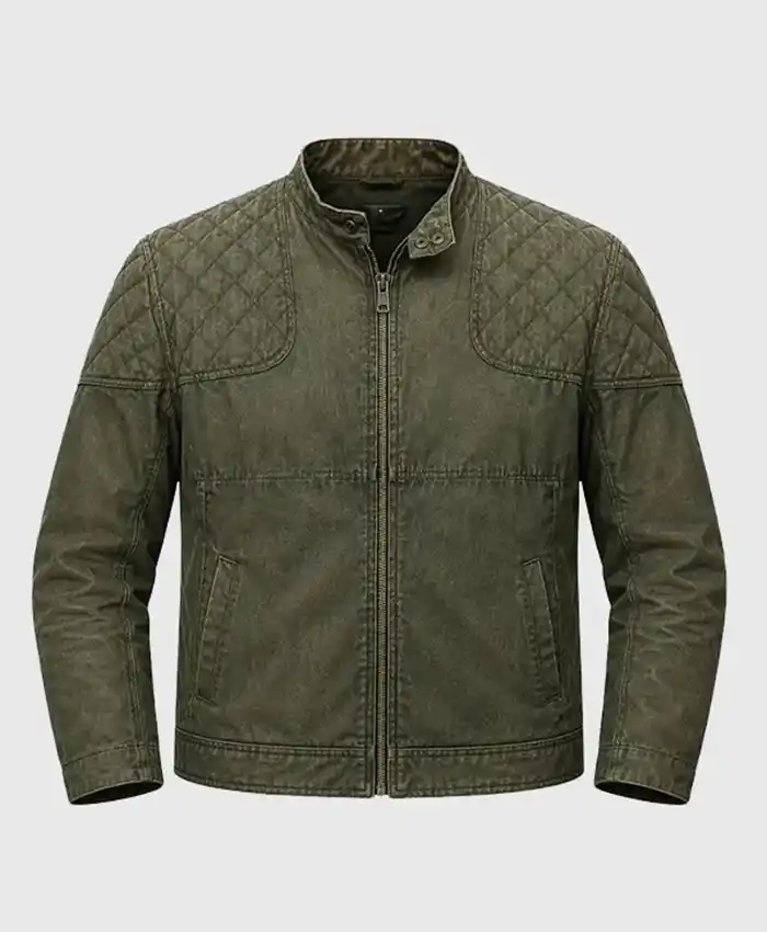 Shop Silo S03 Shane McRae Olive Green Jacket