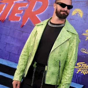 Shop Street Fighter Premiere Blue Carpet Seth Rollins Jacket