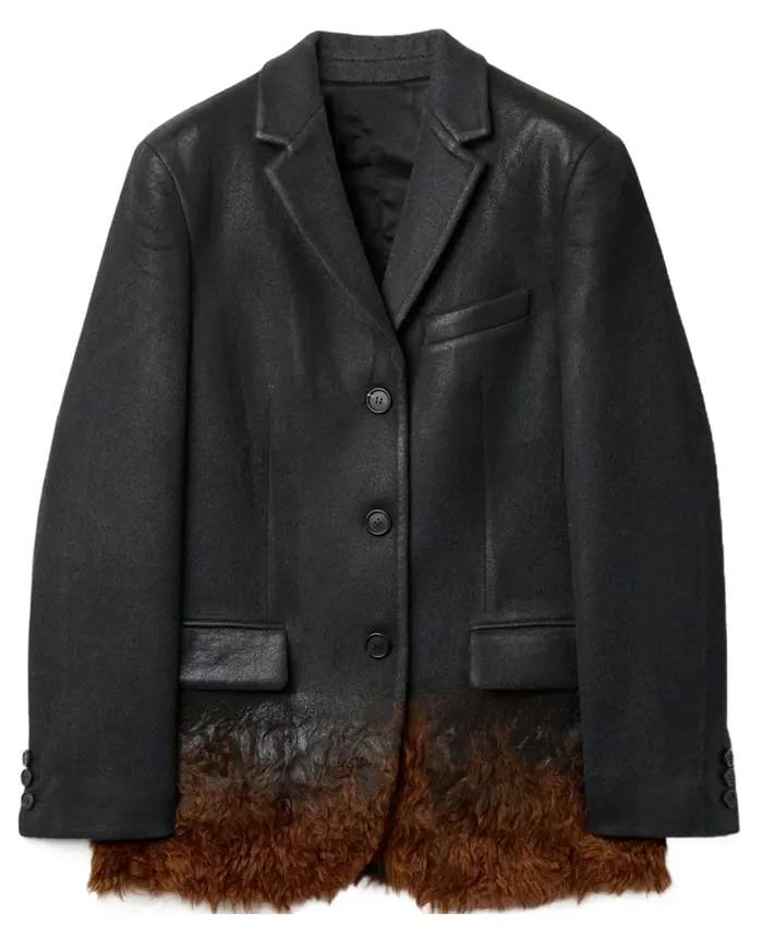 Single-Breasted Black Jacket