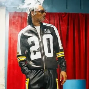 Snoop Dogg DJing Pittsburgh Steelers Leather Jacket