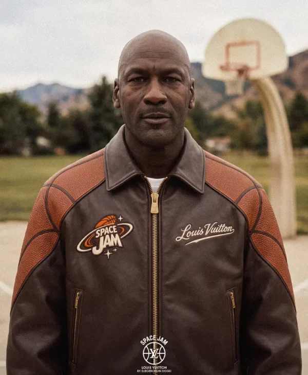 Space Jam Inspired Leather Jacket
