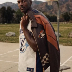 Space Jam Inspired Leather Jackett