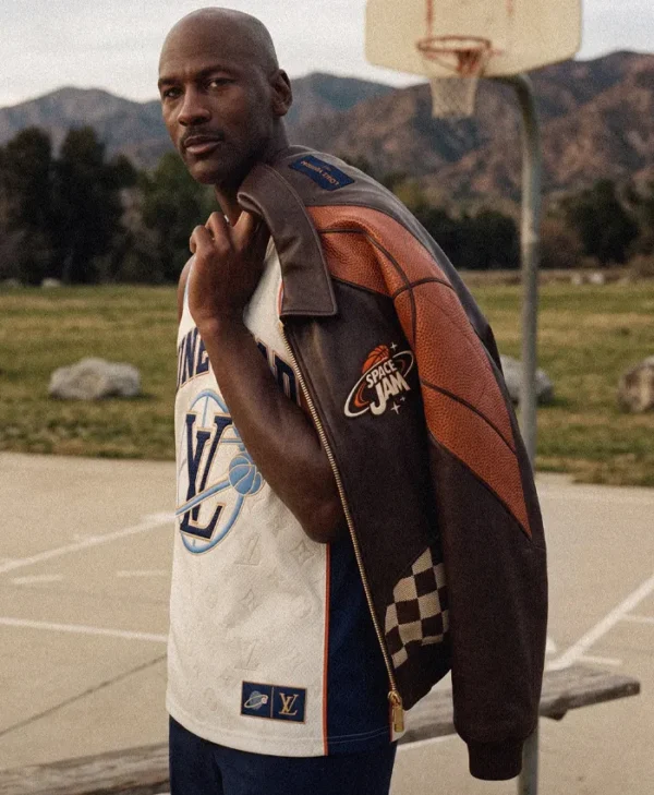 Space Jam Inspired Leather Jackett