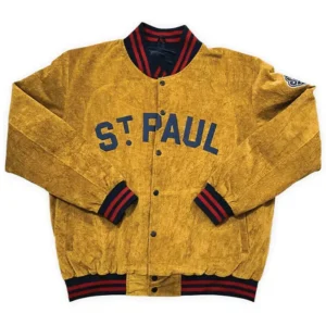 St. Paul Saints Corduroy Bomber Letterman Jacket