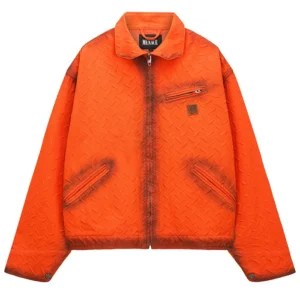 Steel Embossed Heavyweight Canvas Work Orange Jacket