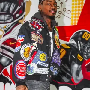 Stefon Diggs Arrival NBA Multi-Team Bomber Jacket