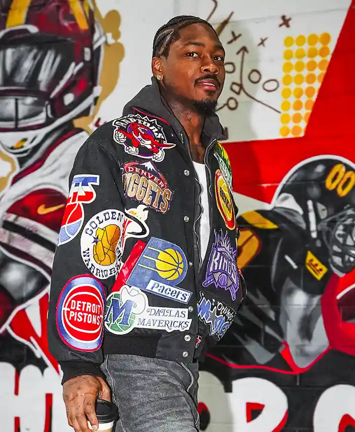 Stefon Diggs Arrival NBA Multi-Team Bomber Jacket