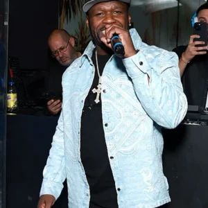 Street Fighter Premiere 50 Cent Blue Shirt