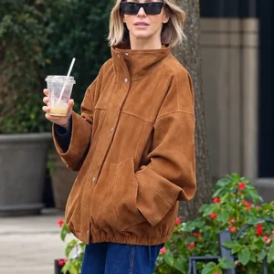 Stylish Brown Suede Jacket