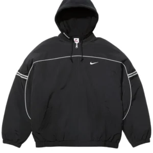 Supreme x Nike Black Nylon Hooded Jacket