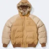 Supreme x Timberland Fur Hooded Suede Puffer Jacket