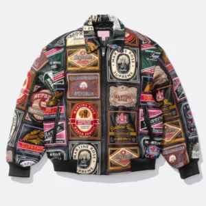 Supreme × Martine Rose Patchwork Labels Leather Jacket