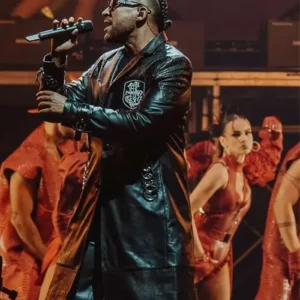 The Last King World Tour 2026 Don Omar Black Leather Coat