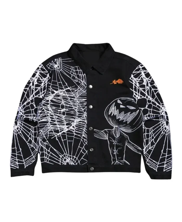 The Nightmare Before Christmas Pumpkin Fright Raw Denim Jacket