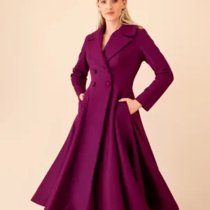 The Odyssey Wine Purple Sewing Coat