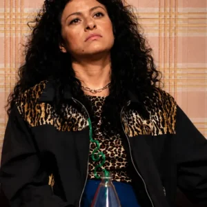 The Wrong Girls Alia Shawkat Leopard Print Jacket