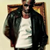 Travis Scott Bottega Veneta 2026 Black Leather Jacket