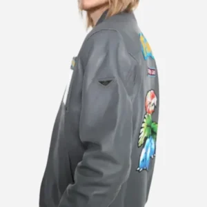 Tropical Flower Graphic Jacket