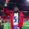 Tyler Huntley Baltimore Ravens Custom SNF Red Velvet Robe