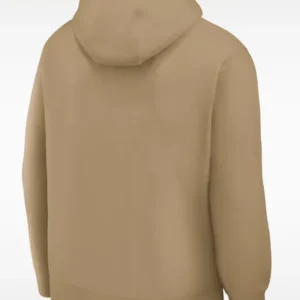 Unisex 2026 Nike Oregon Ducks Washed Club Beige College Fleece Pullover Hoodie