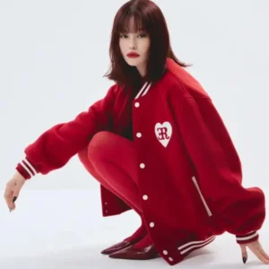 VERDY x ER Heart Red varsity Jacket