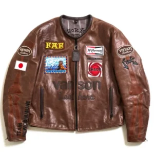 Vanson Brown Leather Jacket