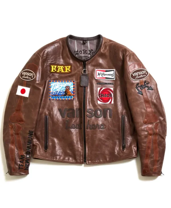 Vanson Brown Leather Jacket