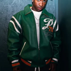 Vini Jr. Pelle Pelle Soda Club Green Leather Jacket