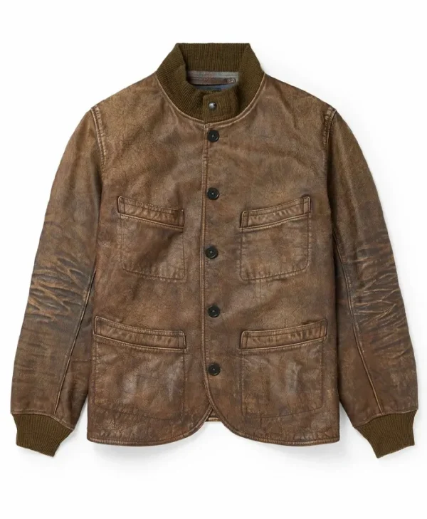 Vintage Brown Leather Jacket