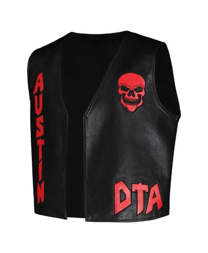 WWE Steve Austin DTA Stone Cold Leather Vest