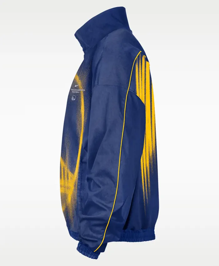 Warriors Blue Basketball Jacket