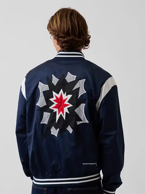 Whitney Standing Explosion Varsity Jacket