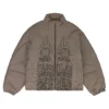 Who Decides War Embroidered Vintage Padded Jacket