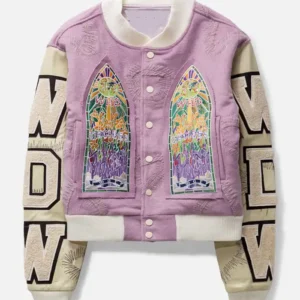Who Decides War Pink Namesake Varsity Jacket