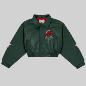Wish Me Luck Green League Bomber Jacket