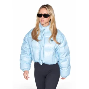 Women’s Light Blue Puffer Jacket