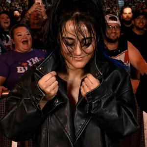 Wrestling Inspired Leather Jacket