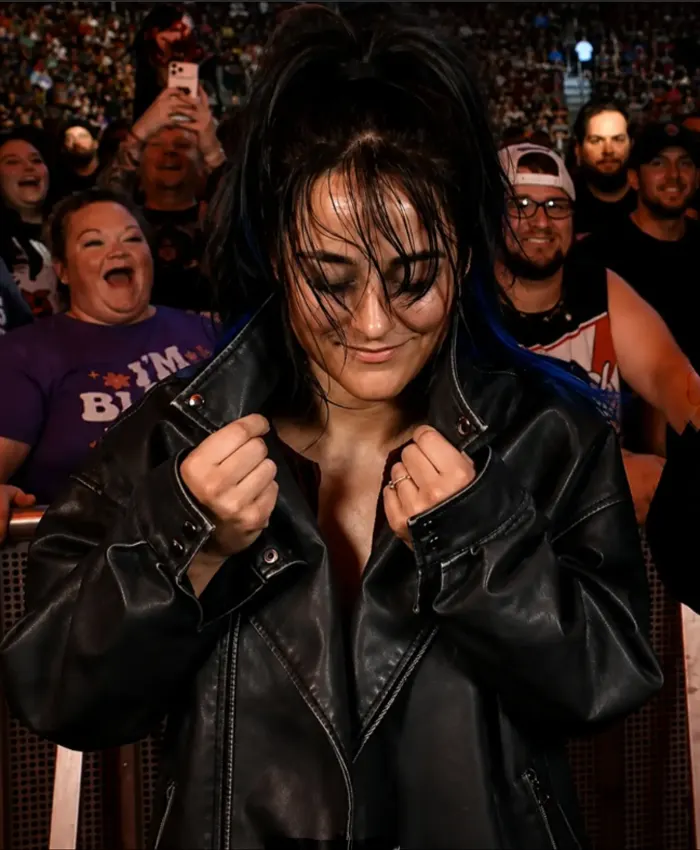 Wrestling Inspired Leather Jacket