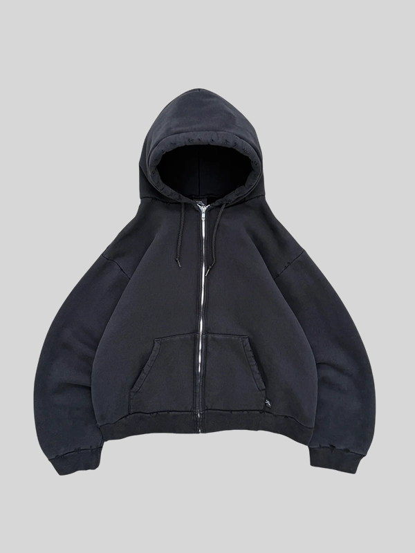 black Akimbo Pro Work Zip-Up Hoodie