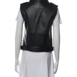 buy Marilyn Hucek Black Leather Vest