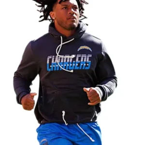 buy Omarion Hampton 2026 Los Angeles Chargers Sideline Hoodie