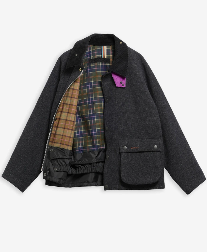 buy Paul Smith × Barbour Charcoal Transport Jacket