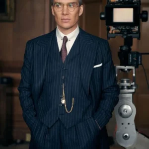 buy Peaky Blinders Thomas Shelby two Piece Pinstripe Suit For SAle