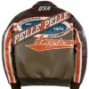 buy Pelle Pelle Racing Sport Brown Leather Jacket